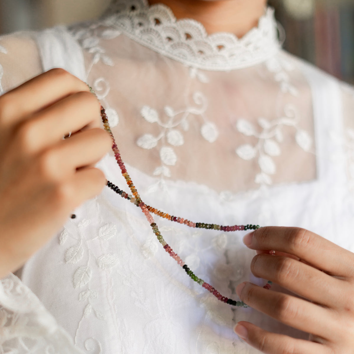Multi Tourmaline necklace